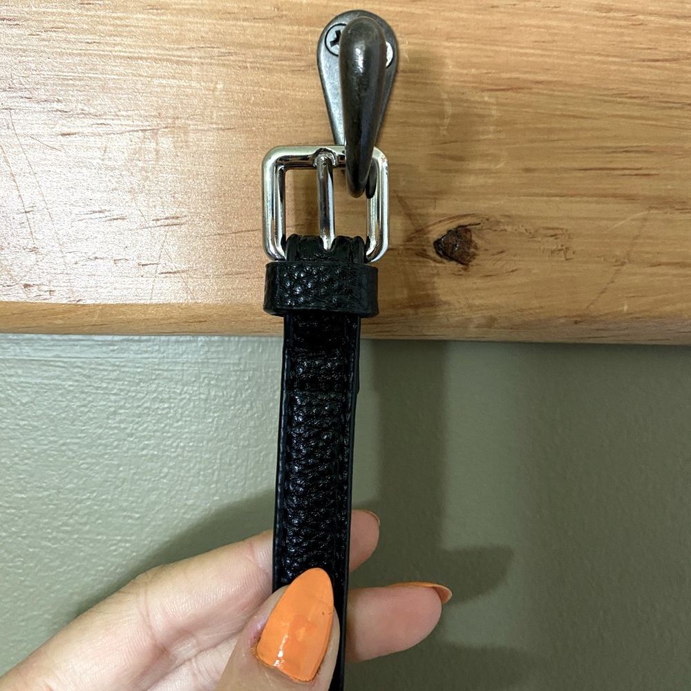 black slim belt